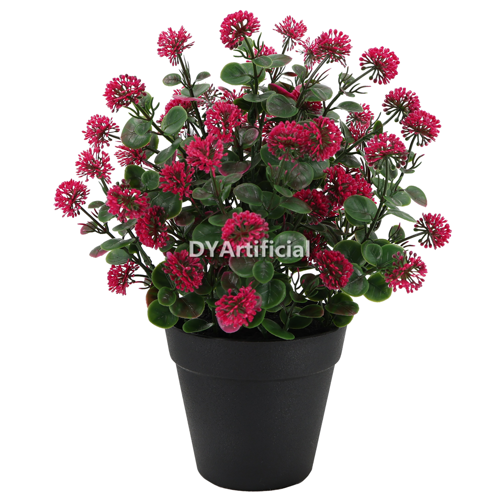 Potted Artificial Bouquet of flowers with fruit 32CM Length Outdoor Red
