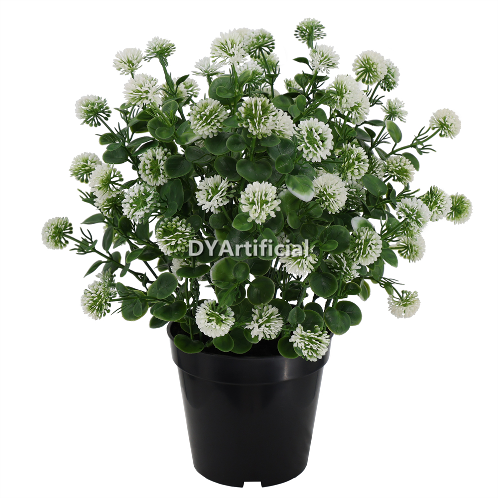 Potted Artificial Bouquet of flowers with fruit 35CM Length Outdoor White