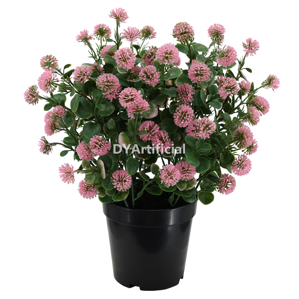 Potted Artificial Bouquet of flowers with fruit 35CM Length Outdoor Pink