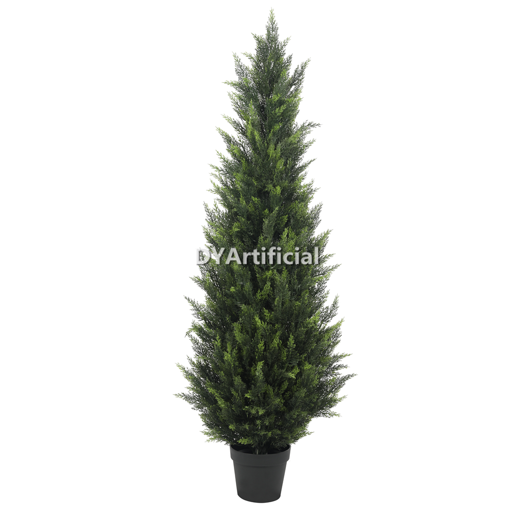 Steel Pipe Cypress Tree 150CM Height Outdoor UV Protected, 2026 NEW