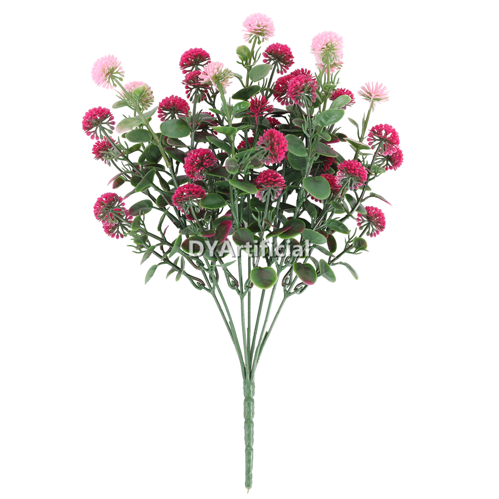 Artificial Bouquet of flowers with fruit 33CM Length Outdoor Purple Pink