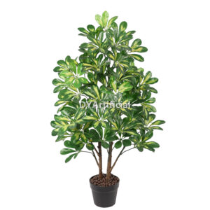 90CM Artificial Variegated Scheffera Tree Indoor