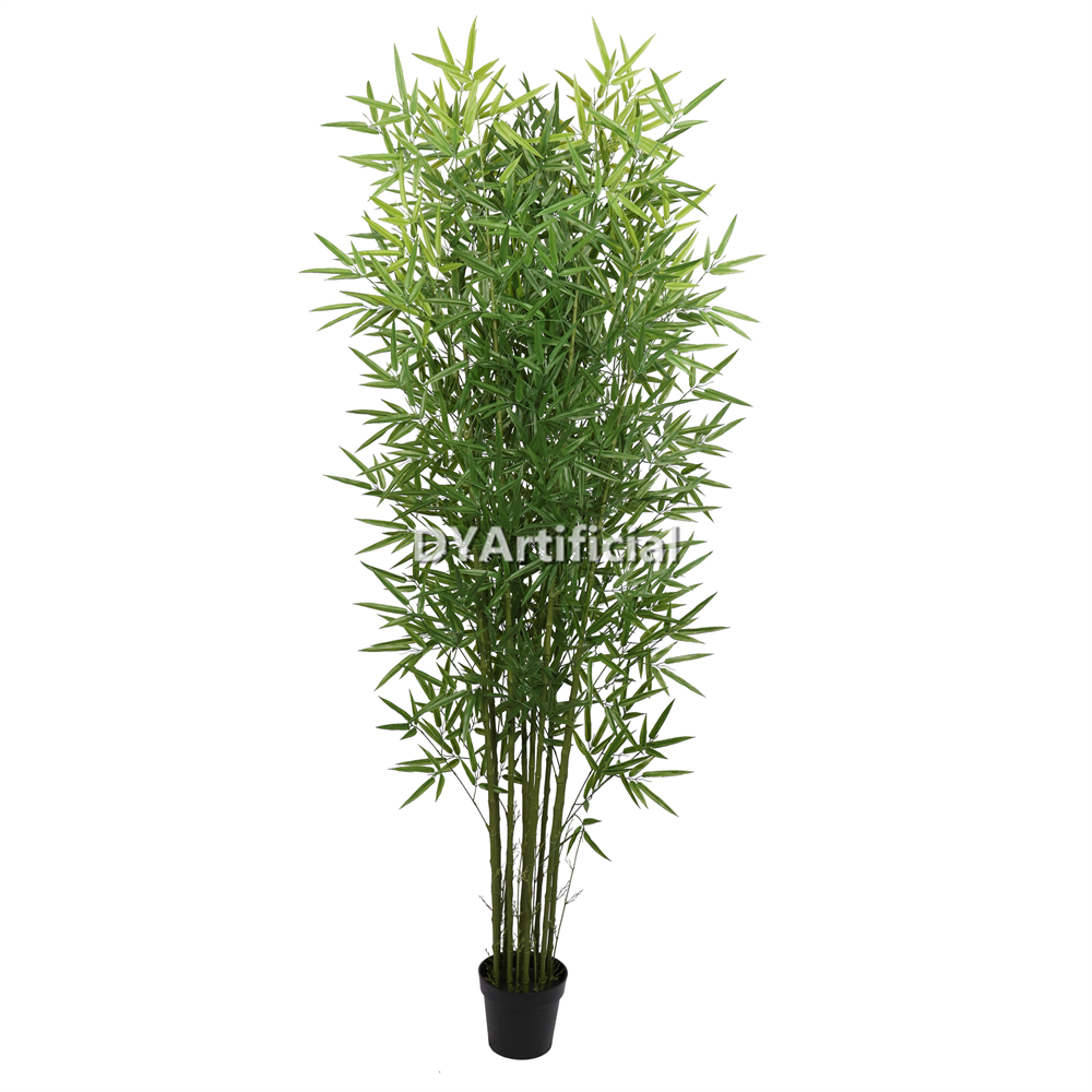210CM Height Dark Green Artificial Bamboo Tree UV FR