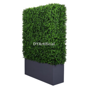 Outdoor Artificial Buxus Hedge with Fiberglass Planter 150CM Height