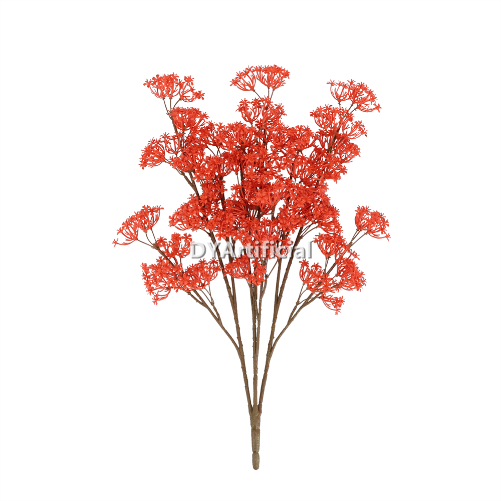 42CM Length Artificial Single Sun Yellow Osmanthus Leaf Stem
