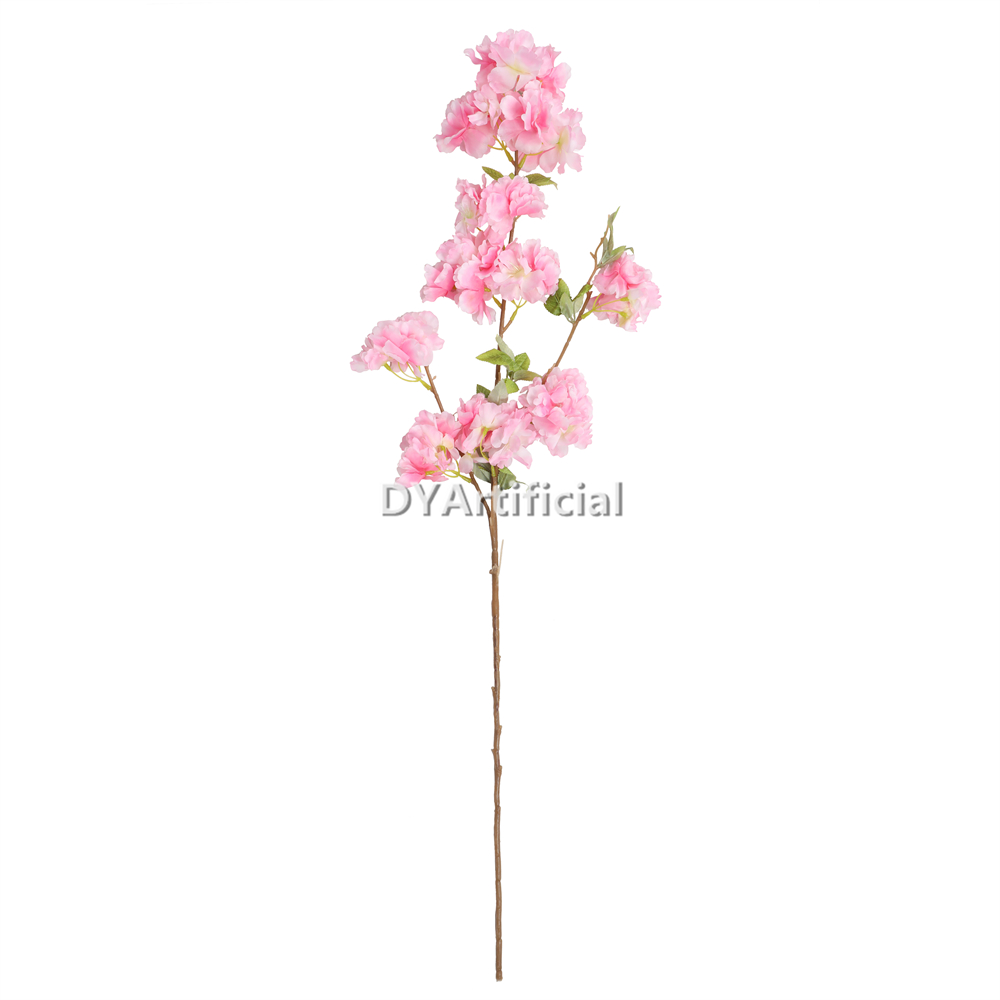 110CM Length Rose Red Artificial Cherry Blossom Indoor