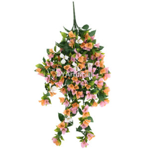 Outdoor UV Protected 90CM Length Gardenia leaf Artificial Hanging Vines in Pink