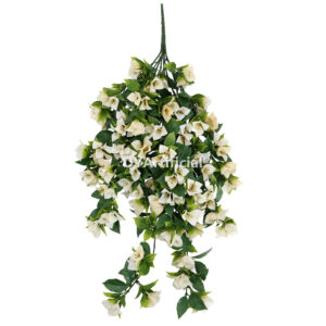 Outdoor UV Protected 90CM Length Gardenia leaf Artificial Hanging Vines in White