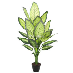 120CM Artificial Dieffenbachia Tree White Green Indoor