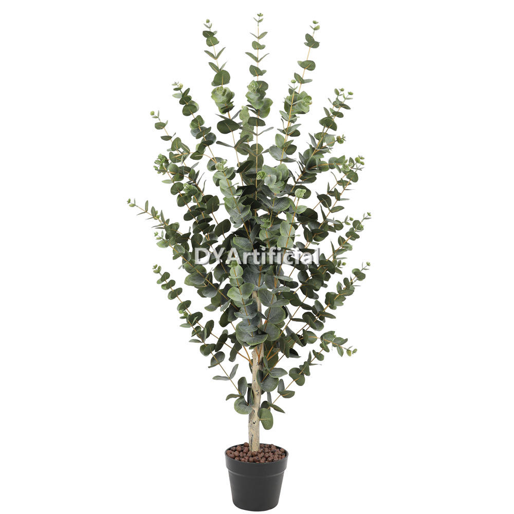 Premium Artificial Eucalyptus Classic Dark Green 120CM Indoor