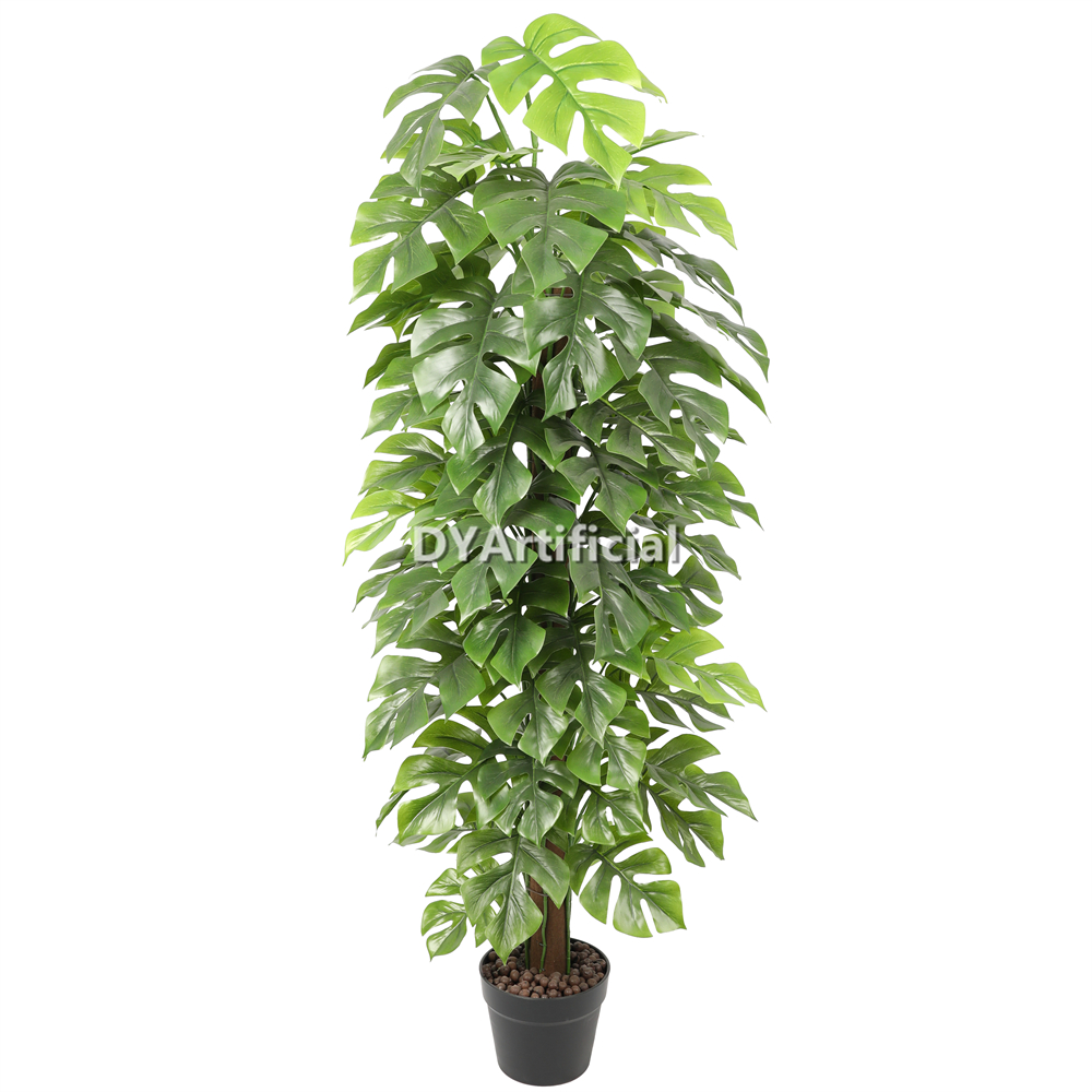 120CM Height Artificial Monstera Tree with Palm Bark Indoor